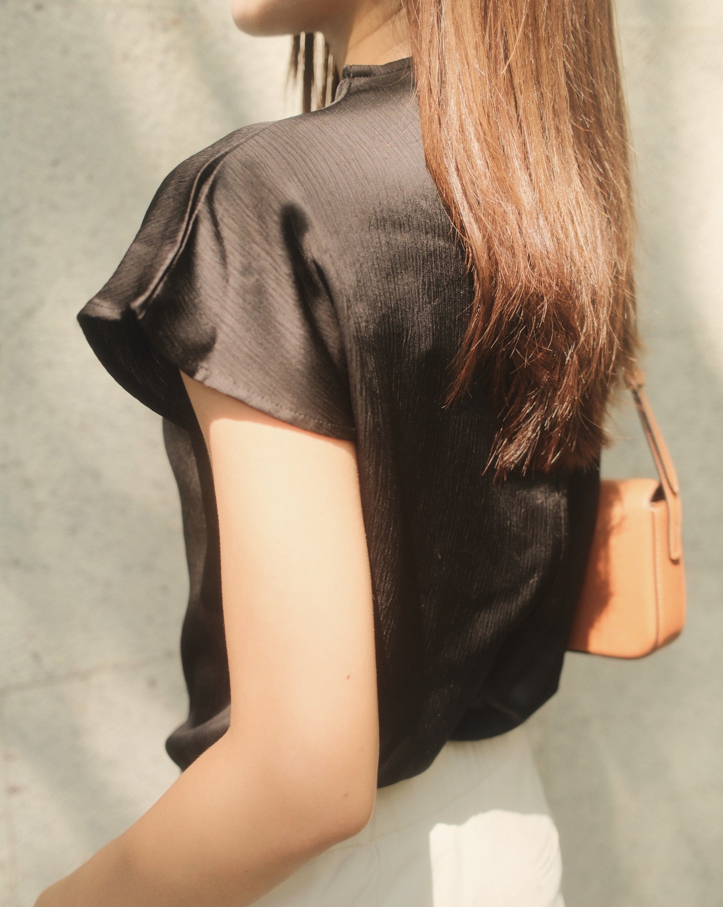Elsa Silky High Neck Top