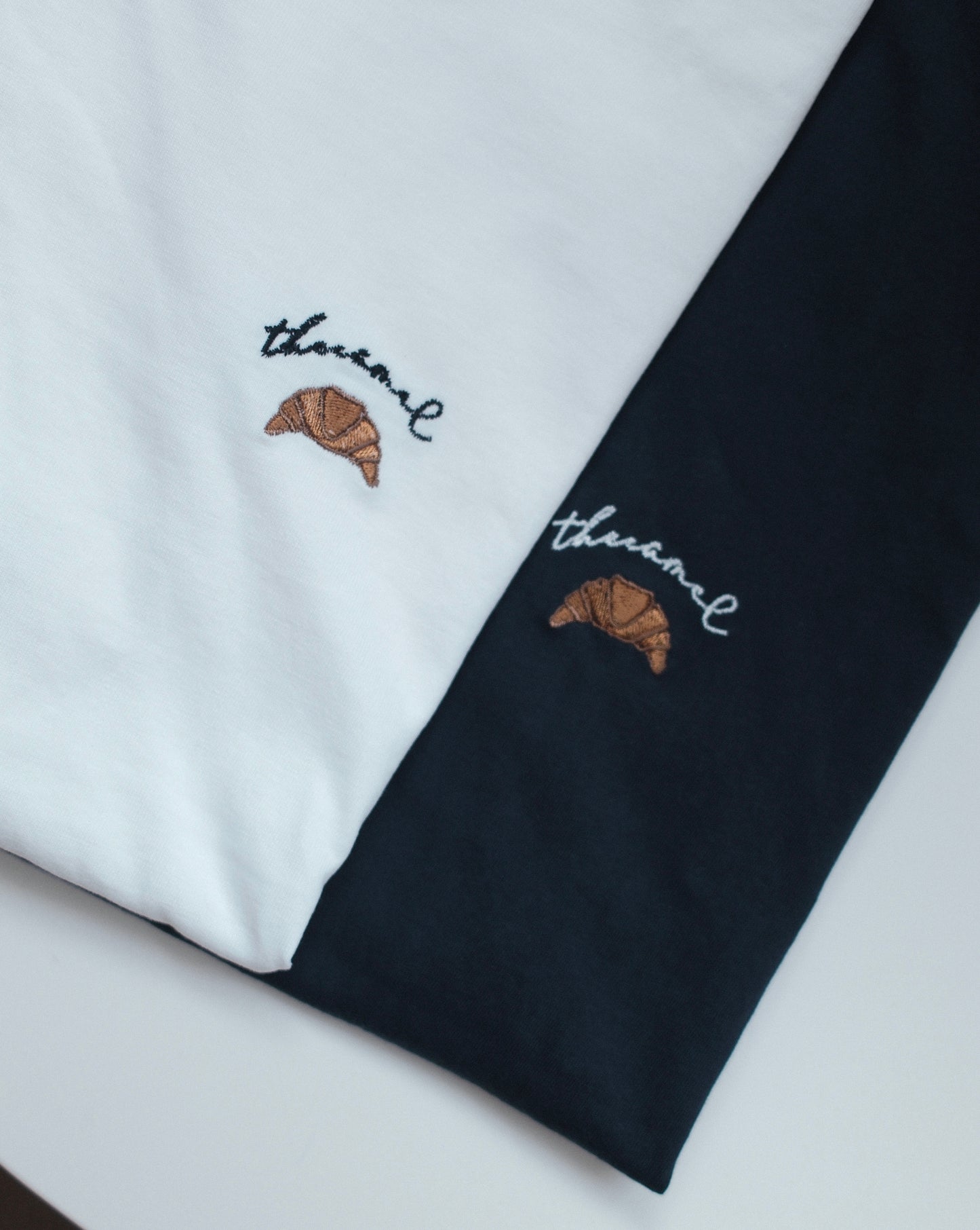 Croissant Embroidered Tee