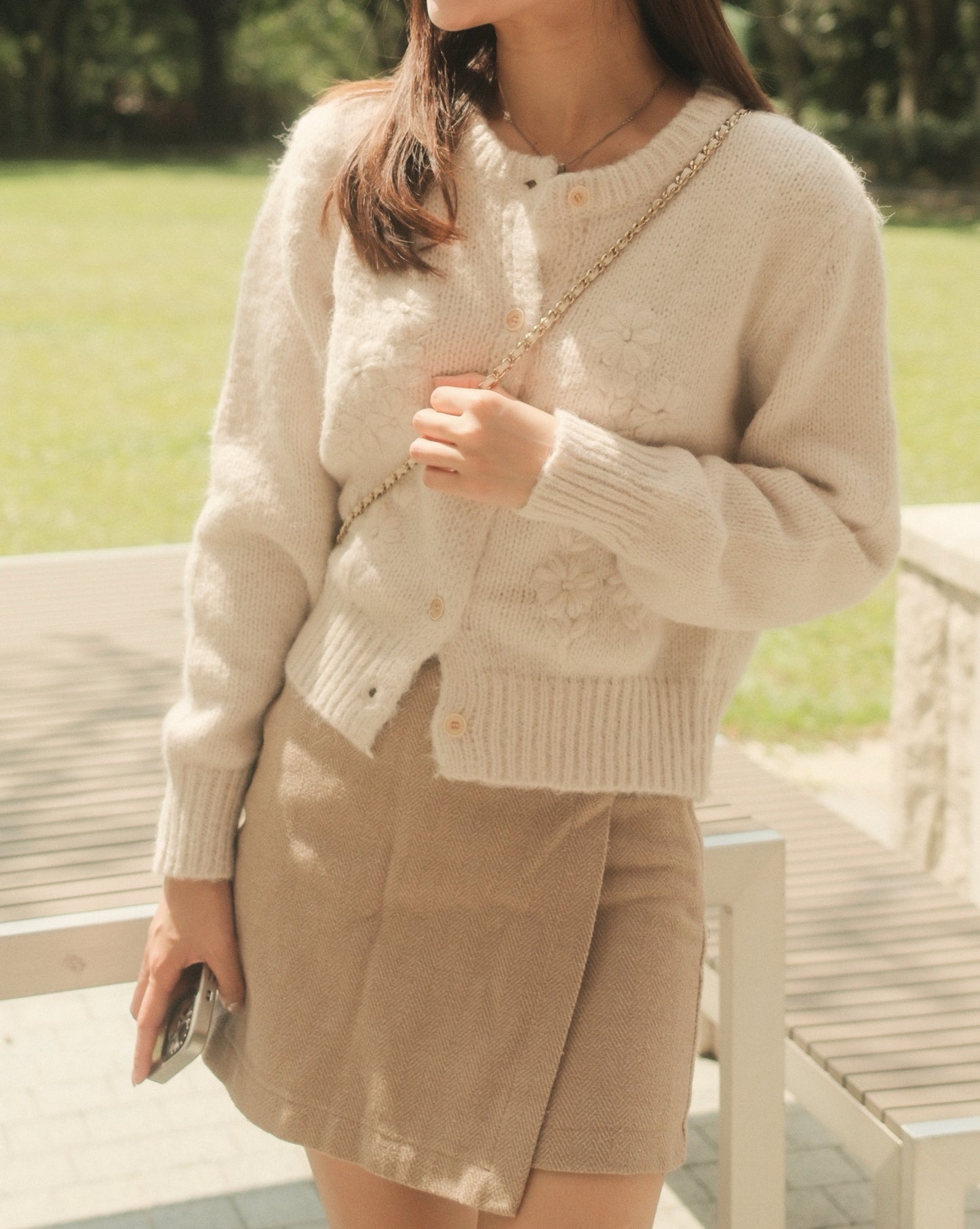 Sasha Floral Knit Cardigan
