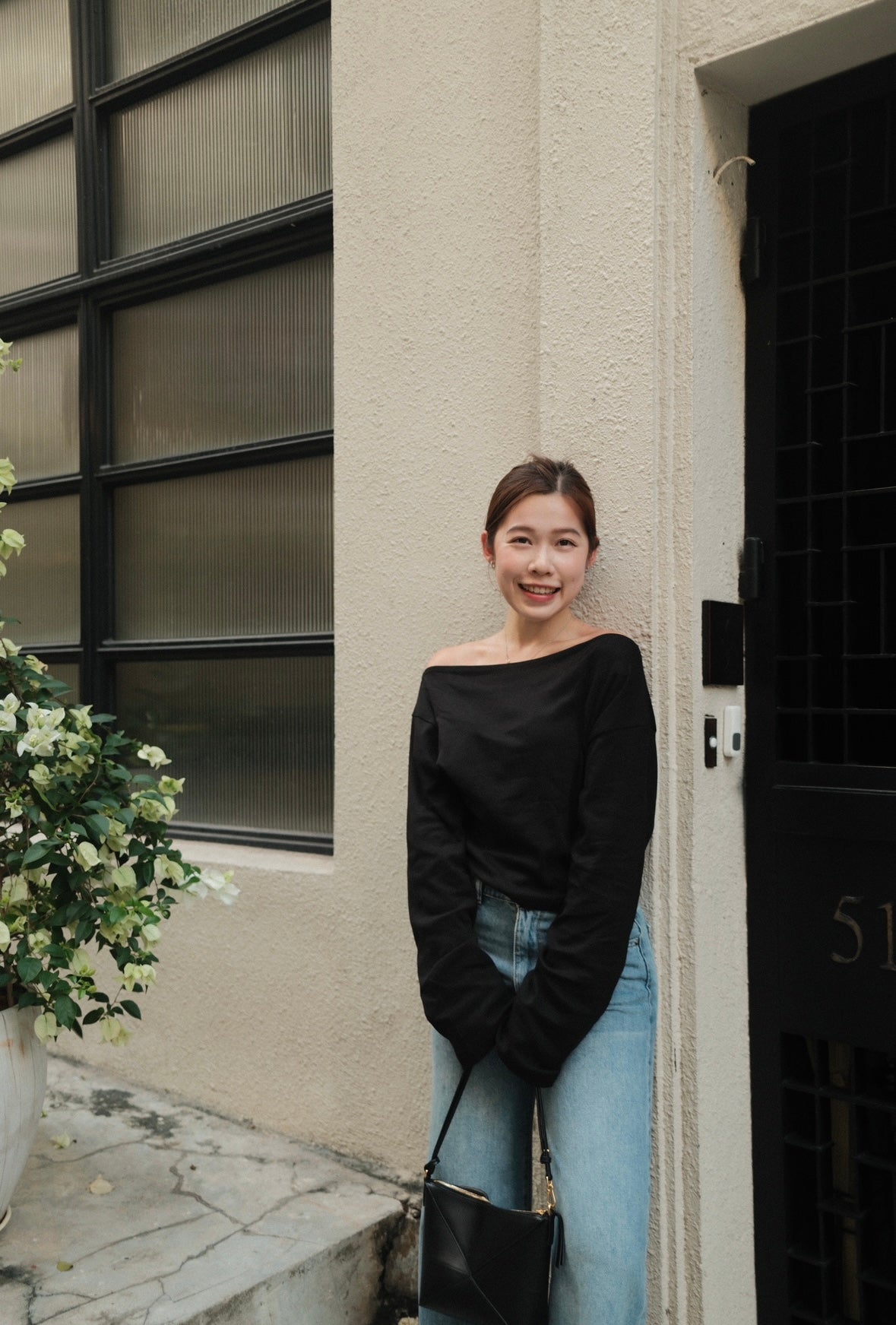 Asymmetric Off Shoulder Top