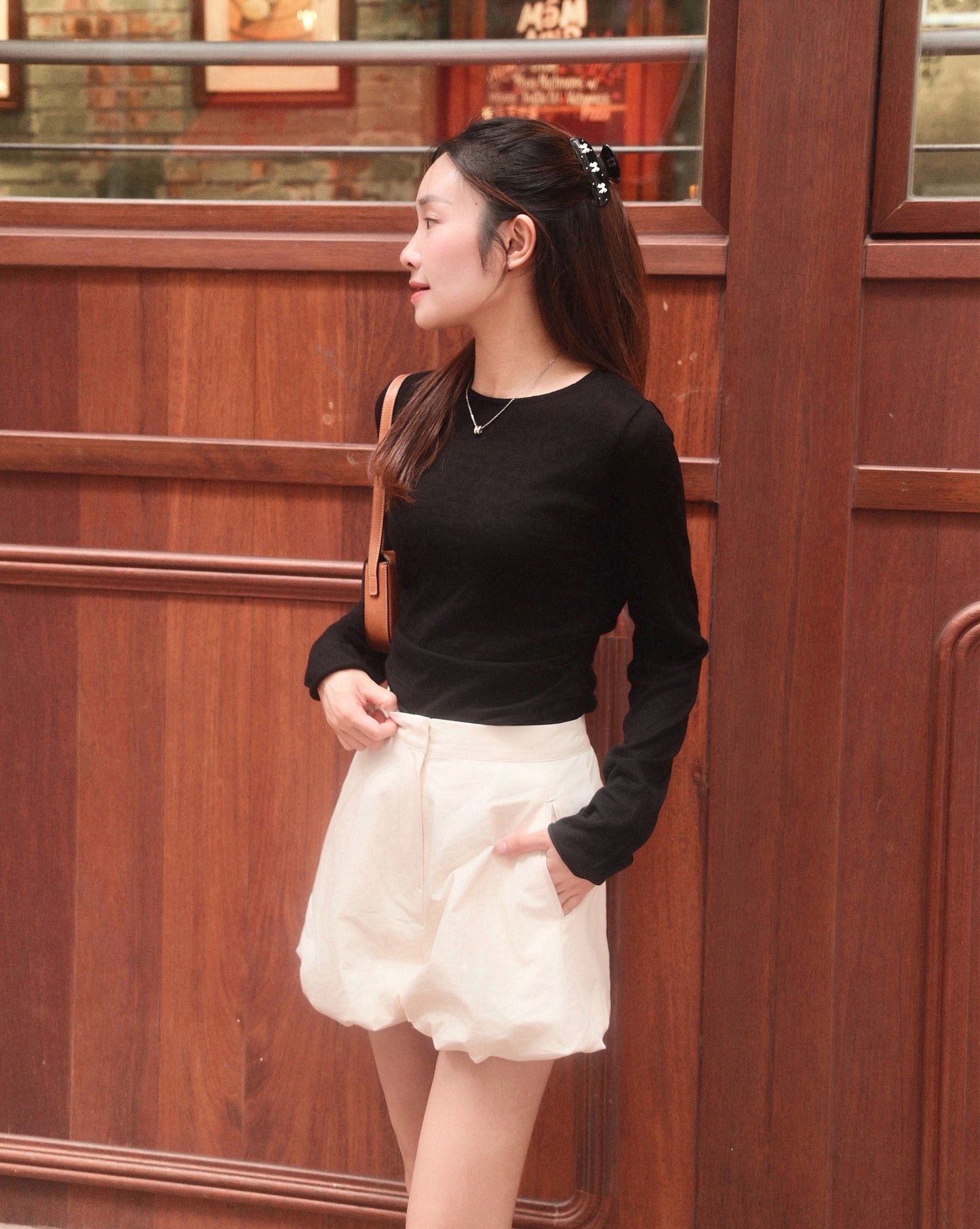 Harper Bubble Hem Shorts