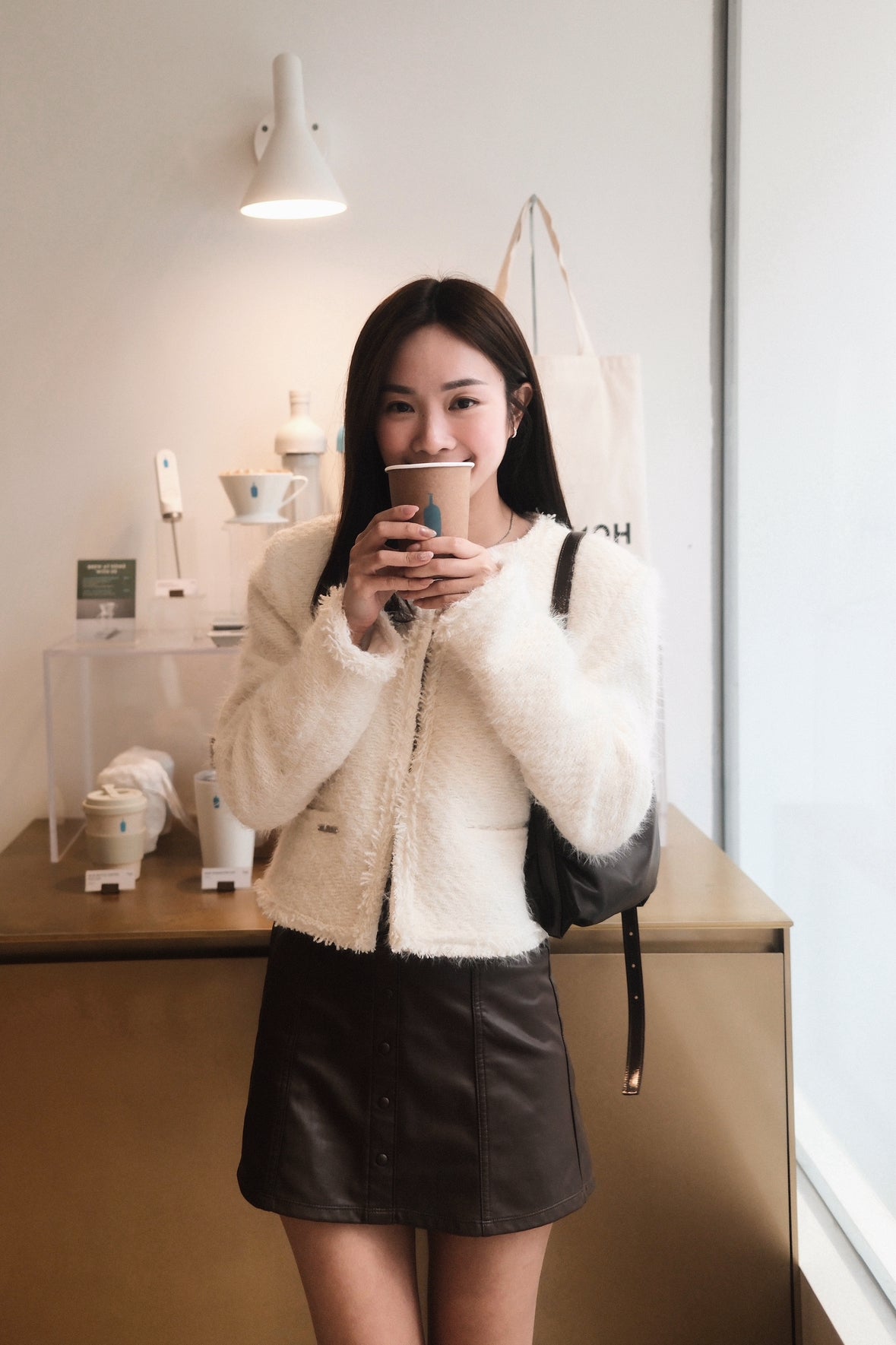 Fuzzy Tweed Jacket