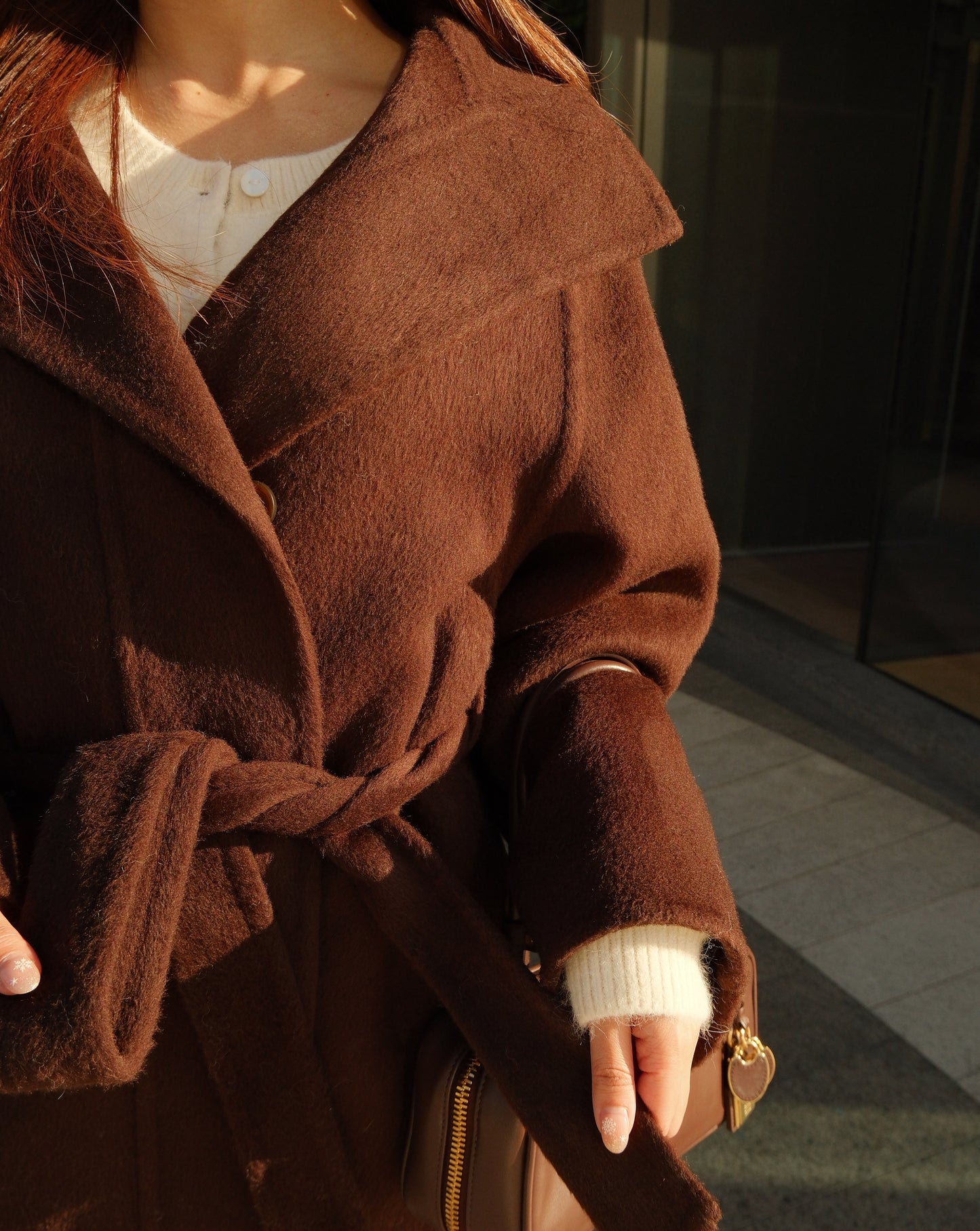 Phoebe Belted Wool Coat