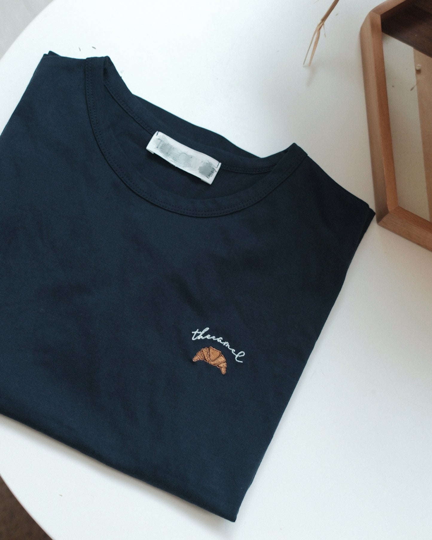 Croissant Embroidered Tee