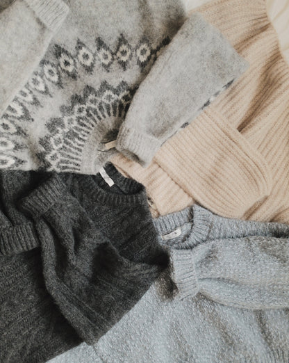 Ultra Soft Mixed Cable Crew Sweater