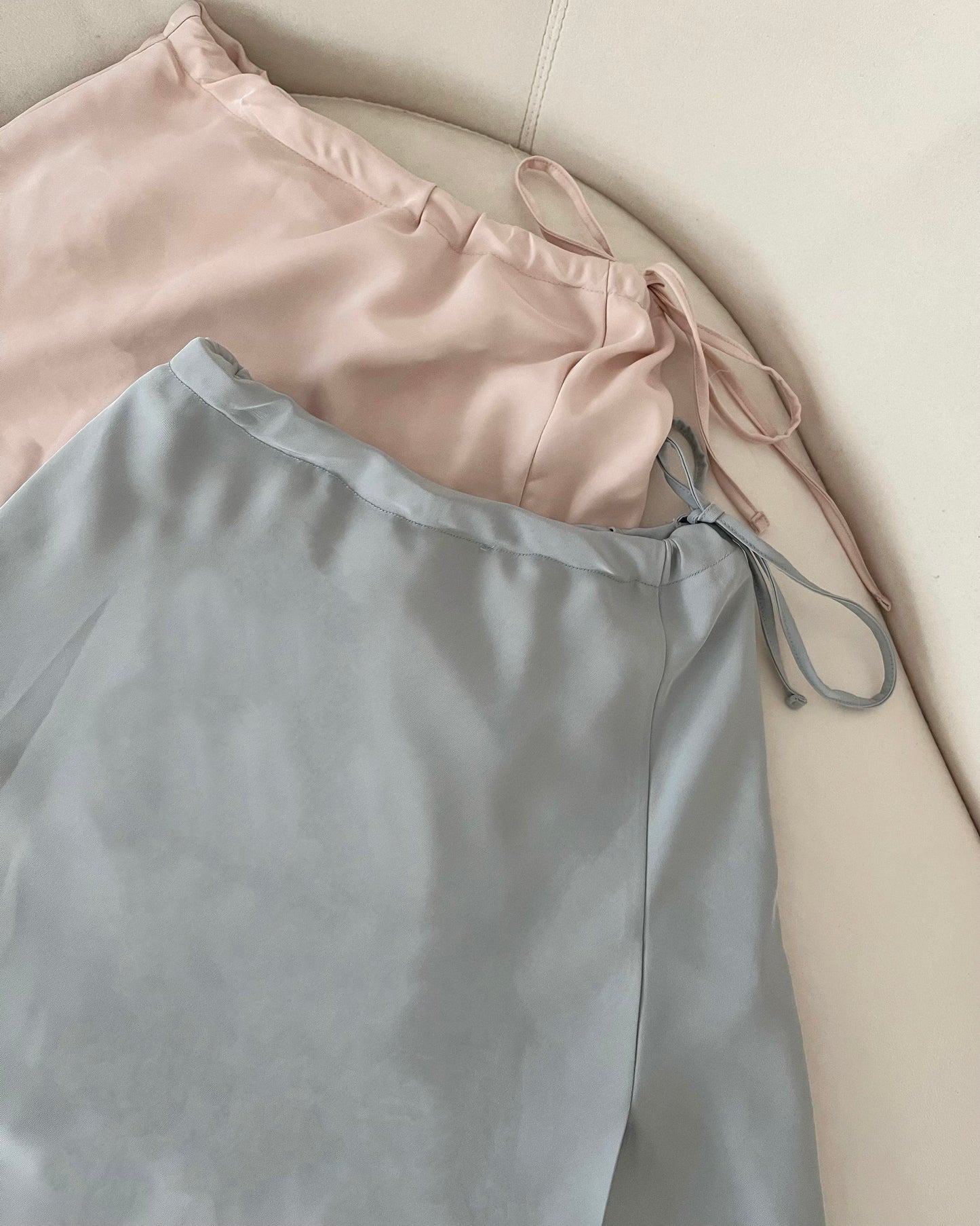 Wrap Satin Min Skirt