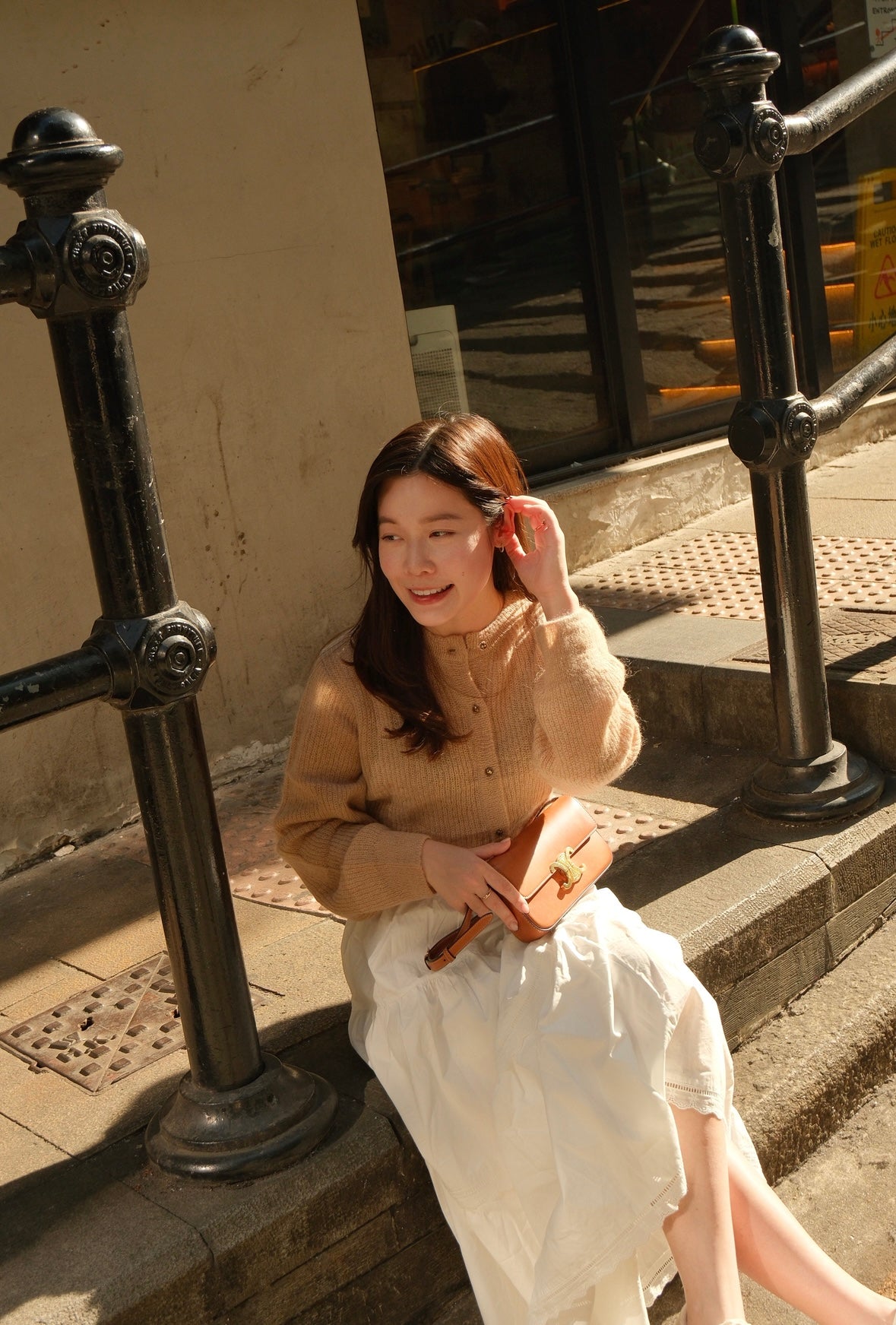 Cleo Mohair-Wool Cardigan