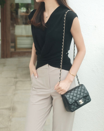 Freya High Waist Crepe Straight Pants