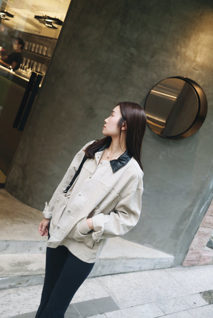 Oversized Collared Workwear Jacket