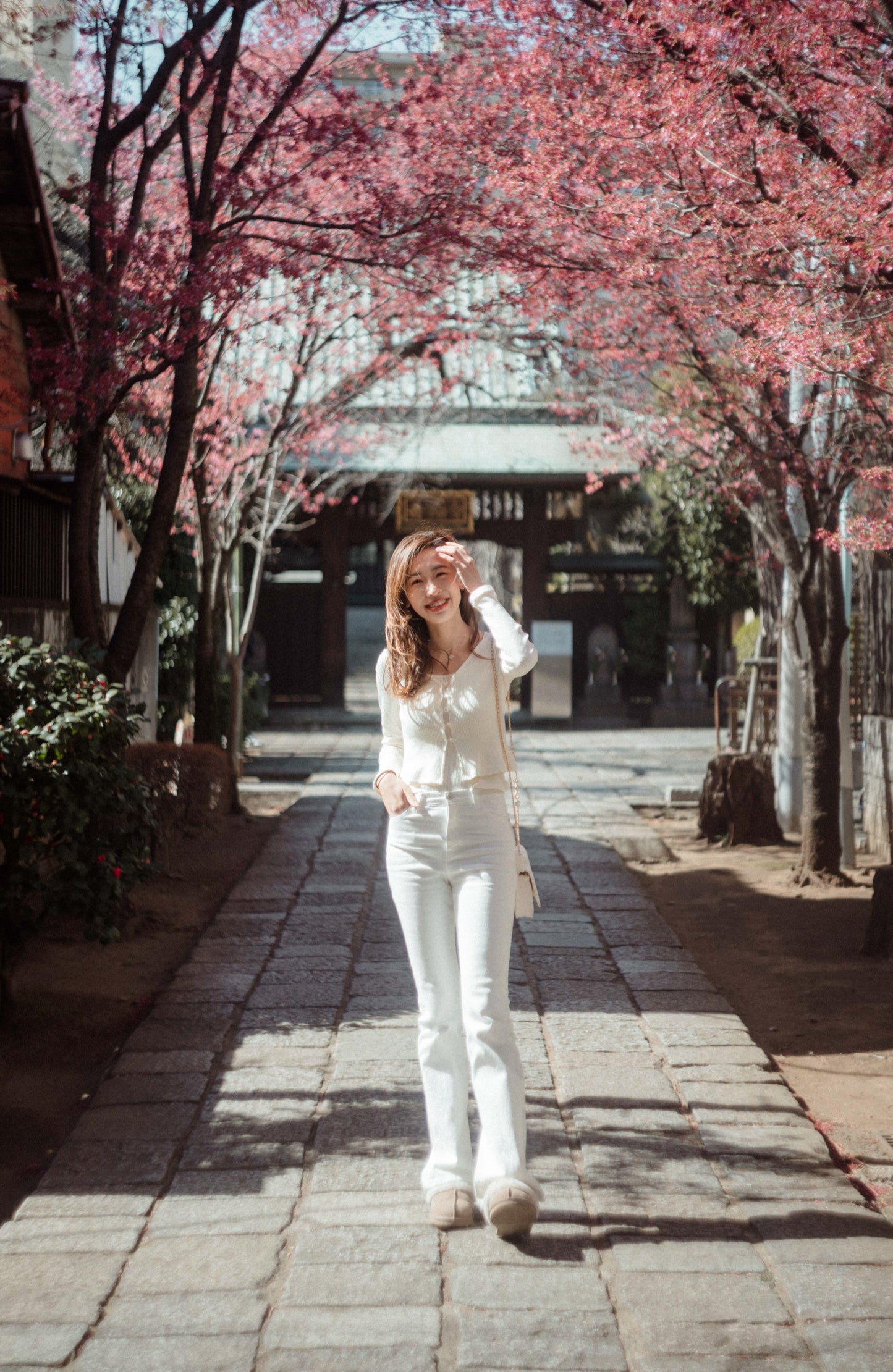 Highrise White Flare Jeans