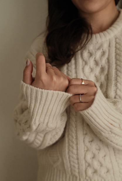 Cable Yarn Sweater