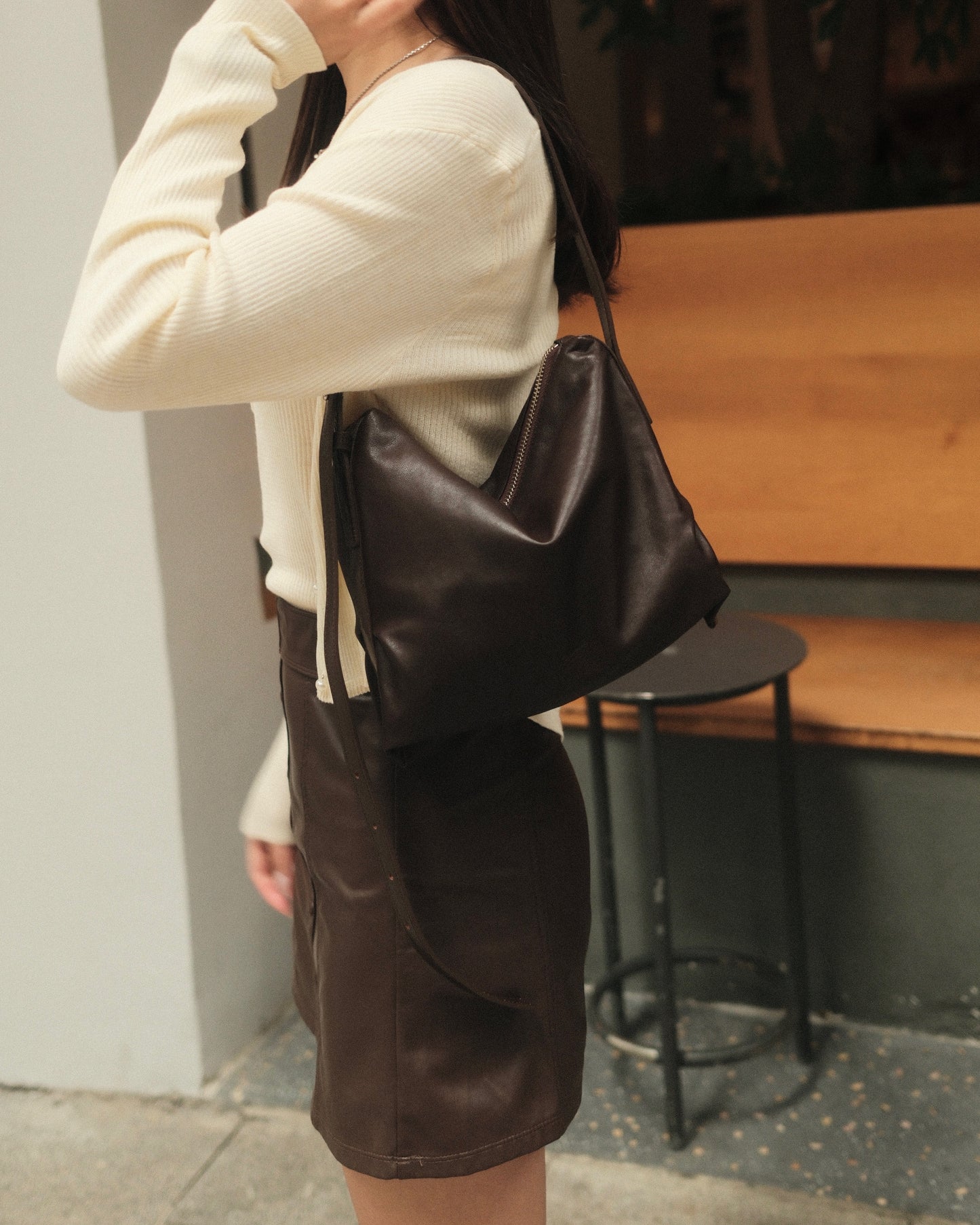 Calfskin Hobo Bag