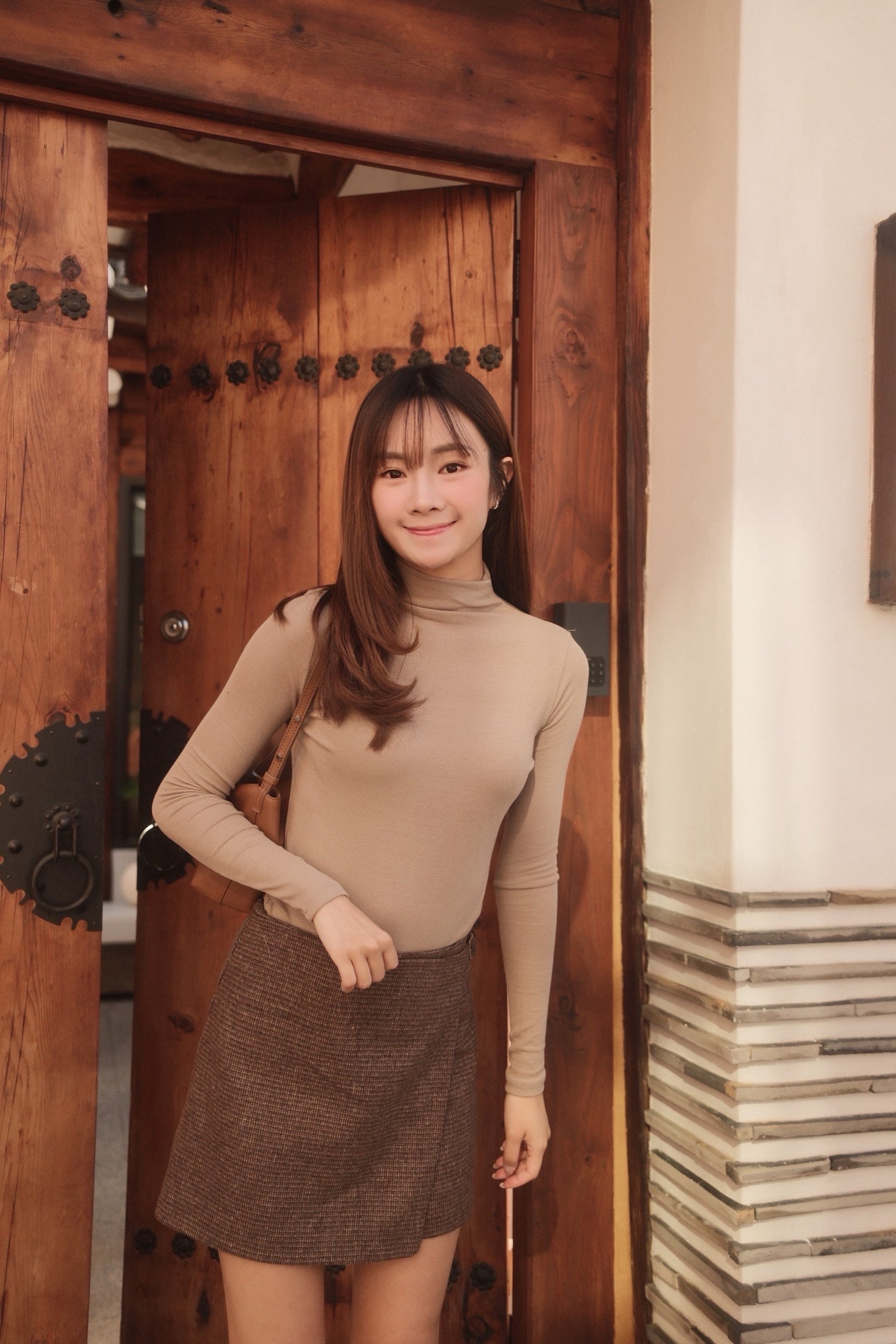 Soft Ribbed Mockneck Top