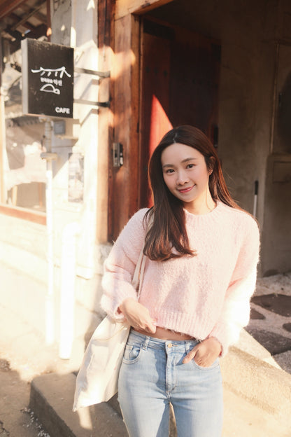 Ultra Soft Mixed Cable Crew Sweater