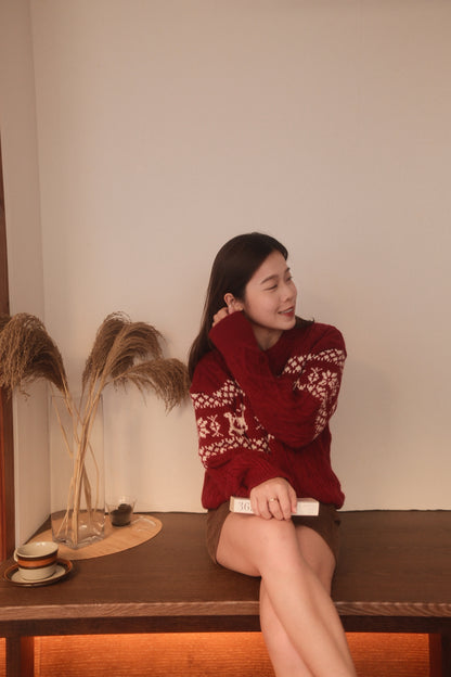 Snowflake Cable Sweater