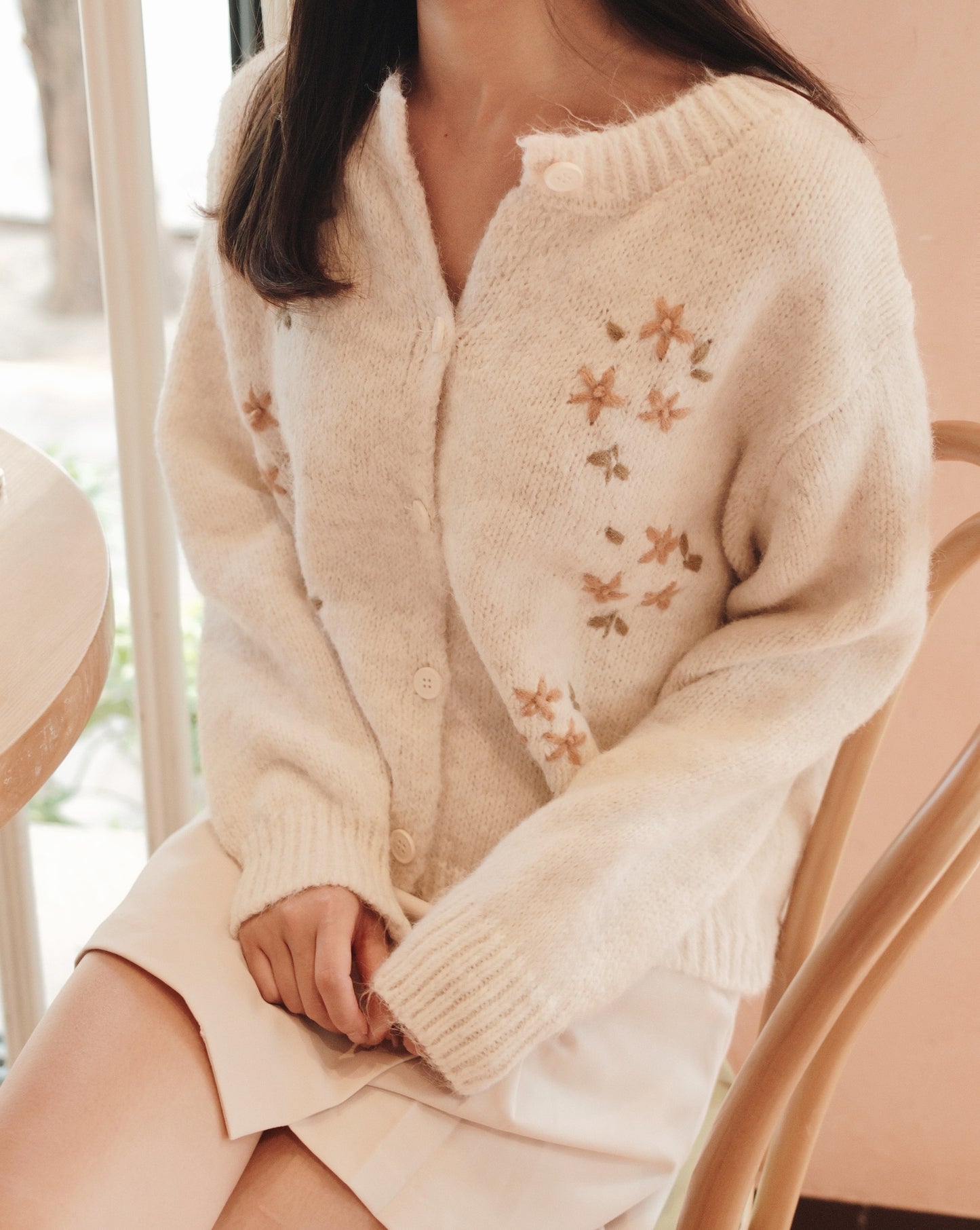 Floral Knit Cardigan