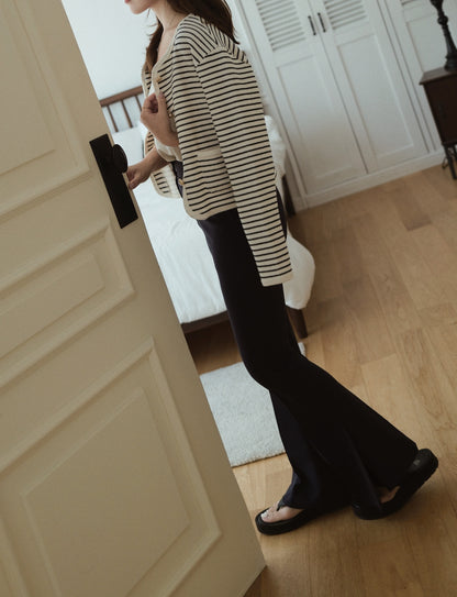 Striped French Cardigan