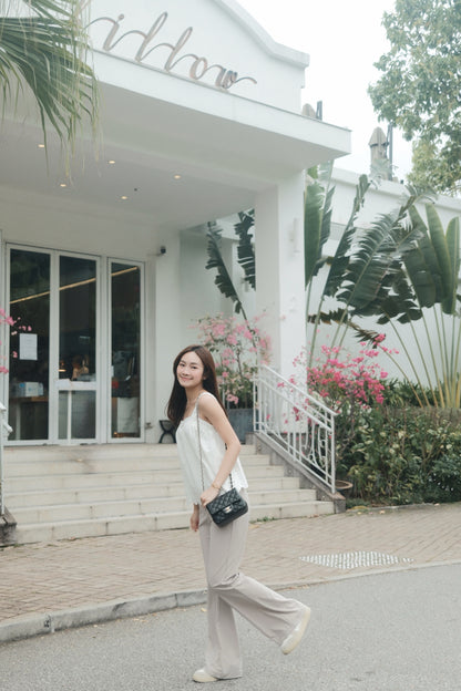 Freya High Waist Crepe Straight Pants