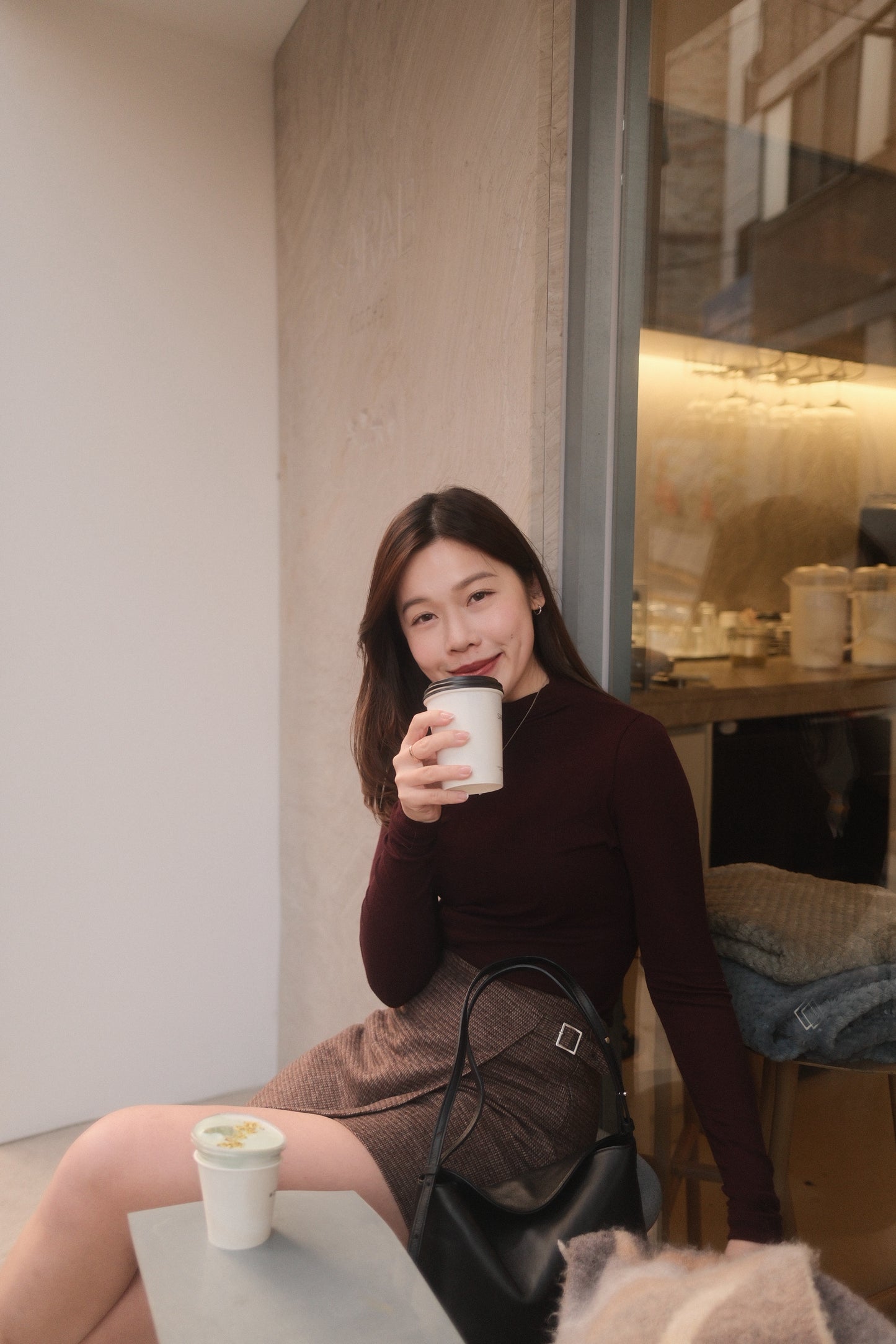 Soft Ribbed Mockneck Top