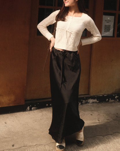 Satin Maxi Skirt