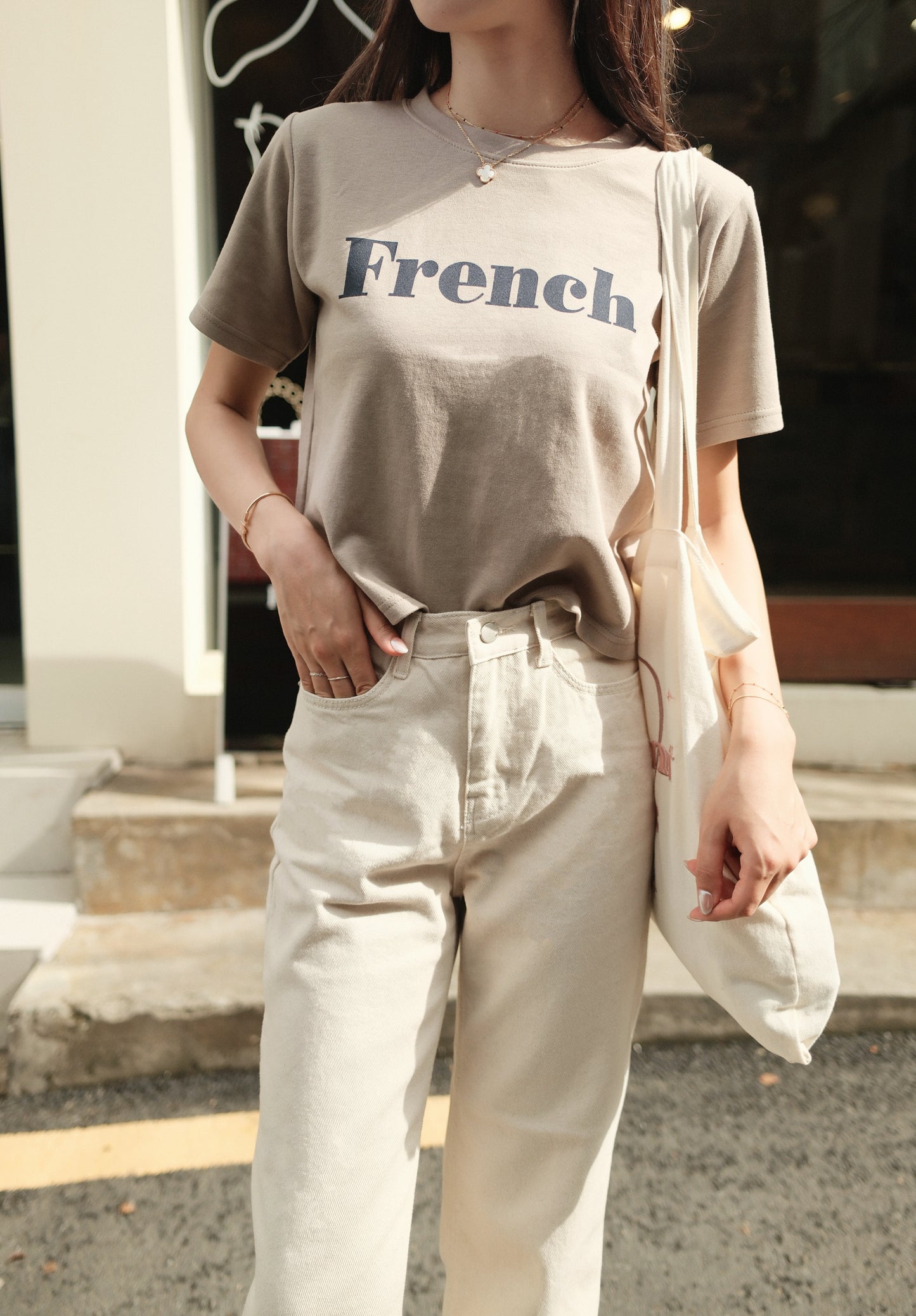 French Crop Tee