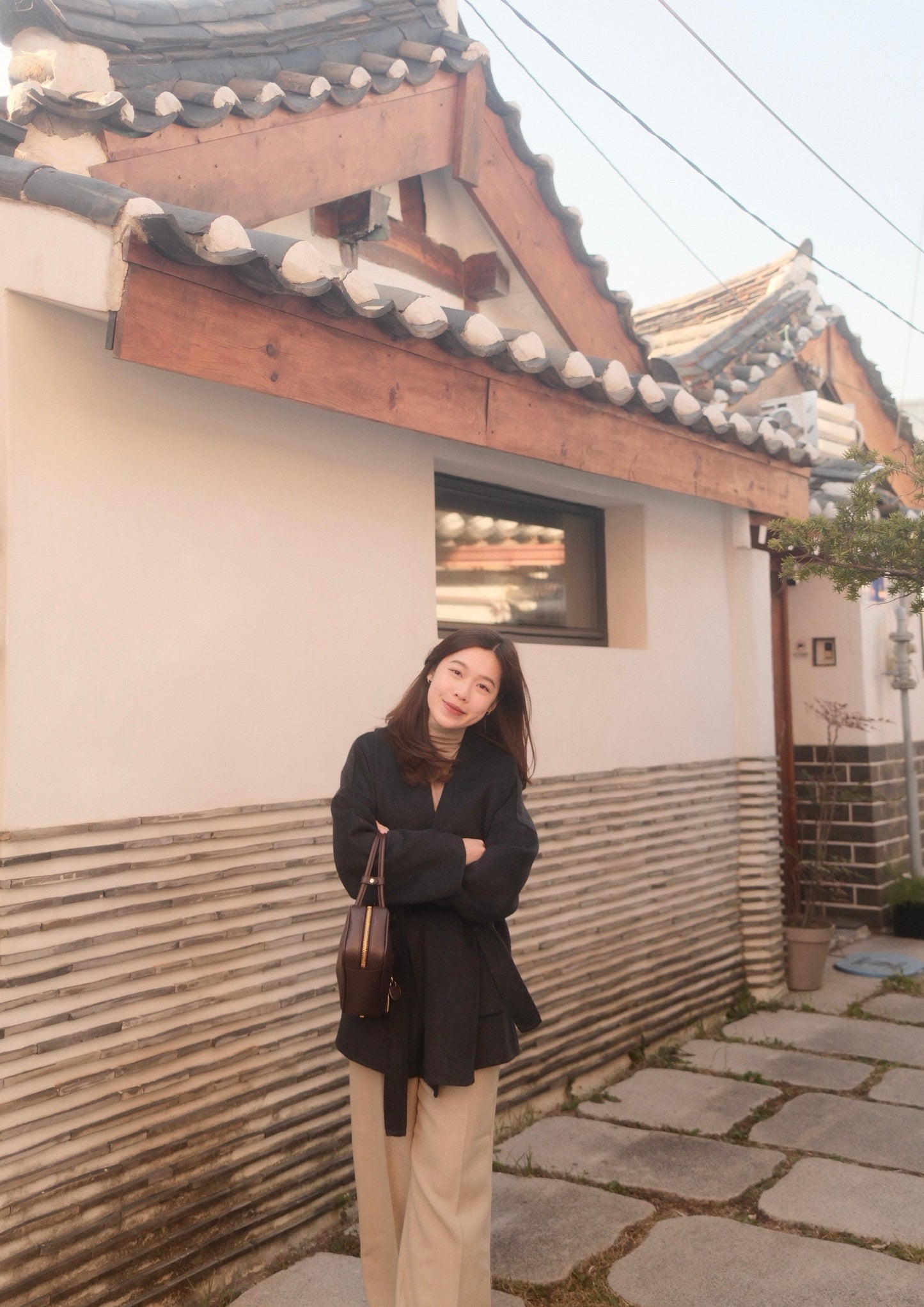 [Premium] Handmade Wool-Blend Belted Coat