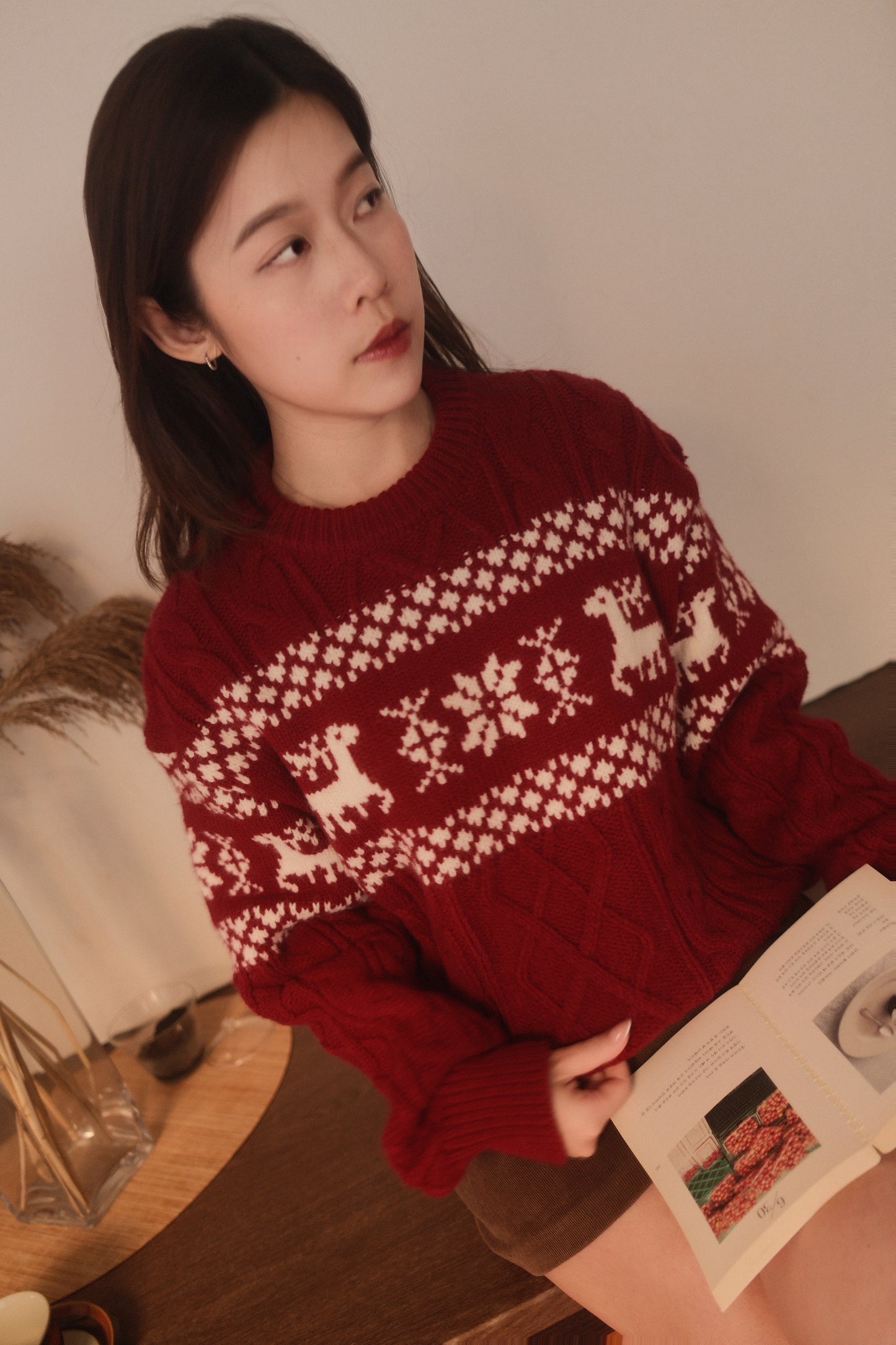 Snowflake Cable Sweater