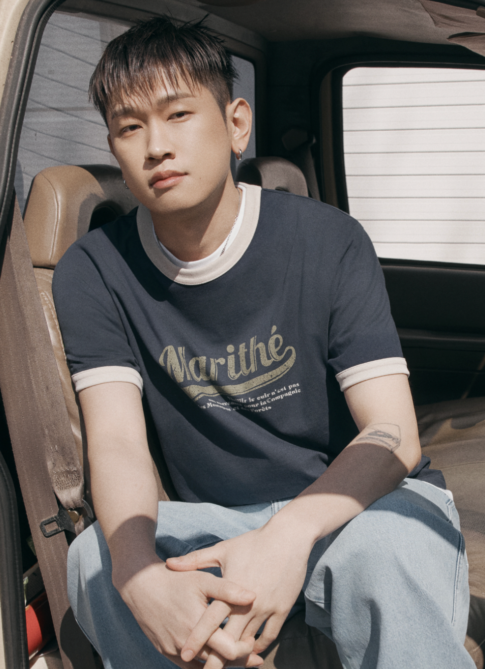 Men Vintage Baseball Ringer Tee