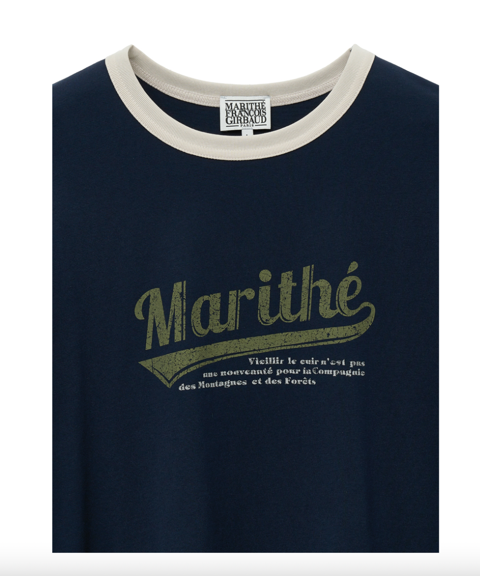Men Vintage Baseball Ringer Tee