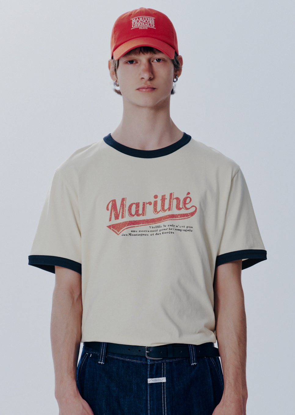 Men Vintage Baseball Ringer Tee