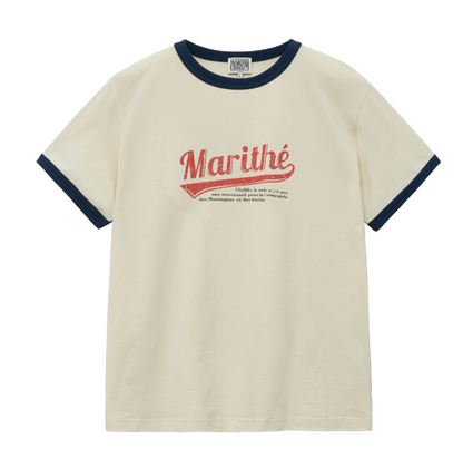 Men Vintage Baseball Ringer Tee