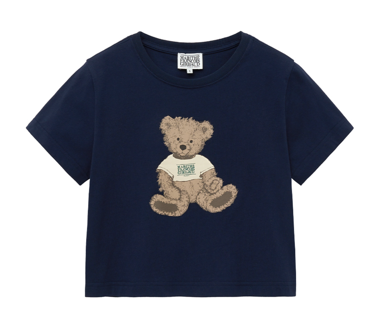Bear Short Sleeve Cropped Tee
