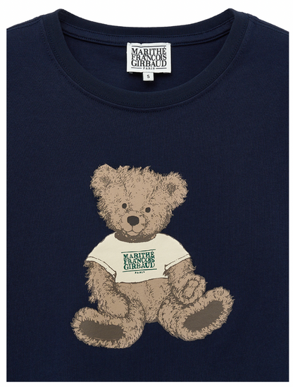 Bear Short Sleeve Cropped Tee