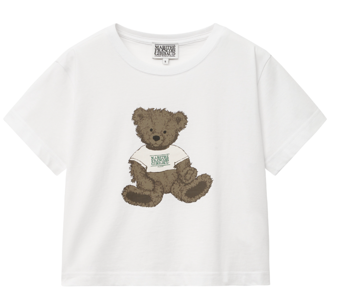 Bear Short Sleeve Cropped Tee