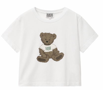 Bear Short Sleeve Cropped Tee