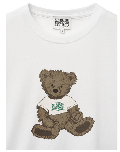 Bear Short Sleeve Cropped Tee